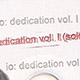 io: dedication vol. 1 (solos). edition of 25. disc